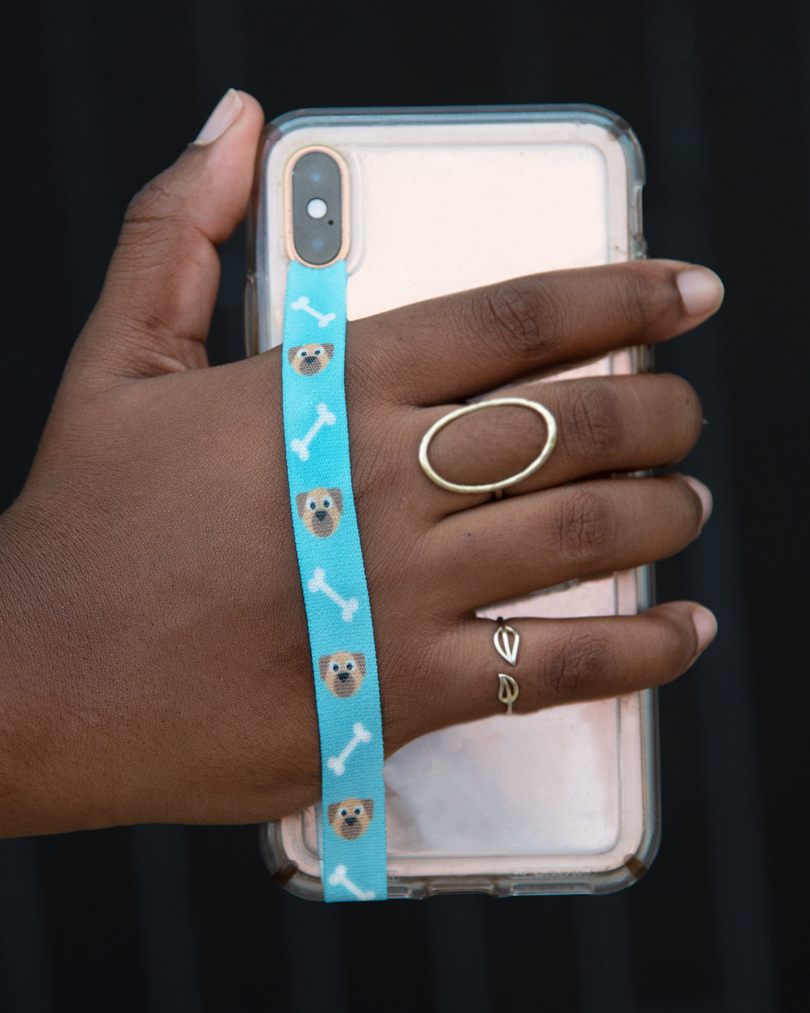 Puppy smartphone strap